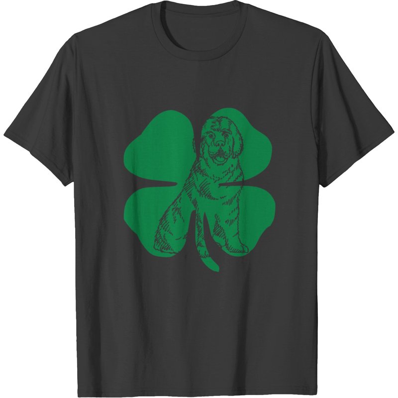 T-shirt vert Newfoundland avec trèfle pour la Saint-Patrick — T-shirts pour hommes
