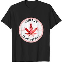High Life Four Twenty Men's T-Shirt in Black — Mens T Shirts