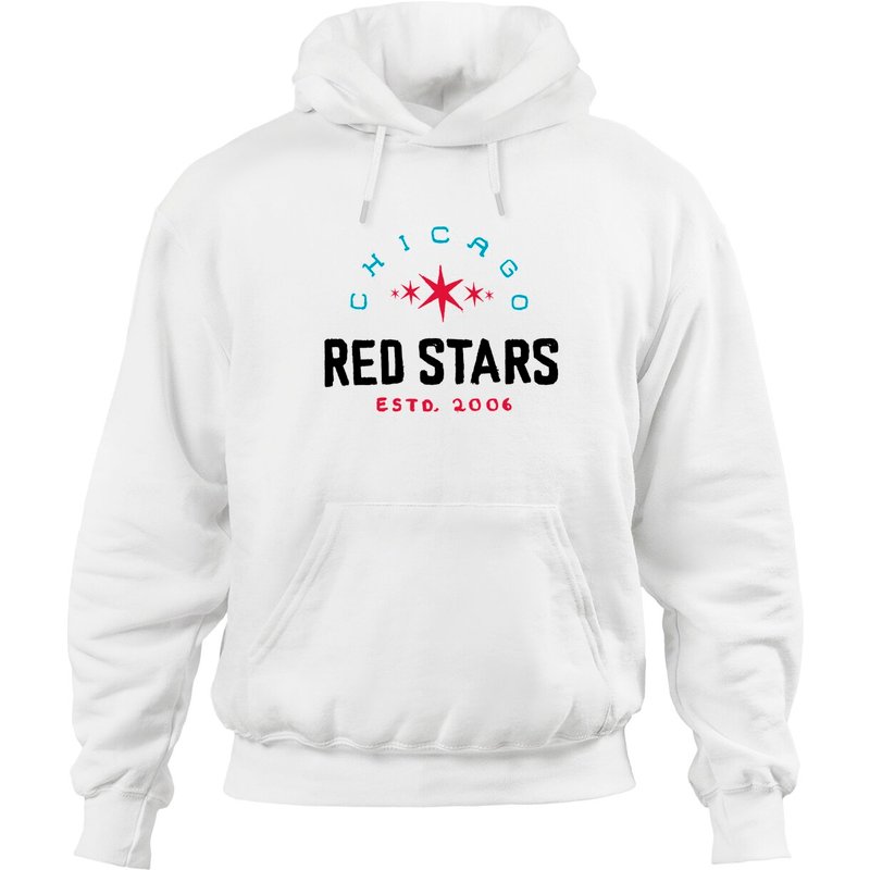 Hoodie Unisexe Chicago Red Stars 06 en Vert Militaire — Sweats à capuche pour hommes