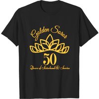T-shirt Golden Soror 50 ans de sororité et de service pour hommes