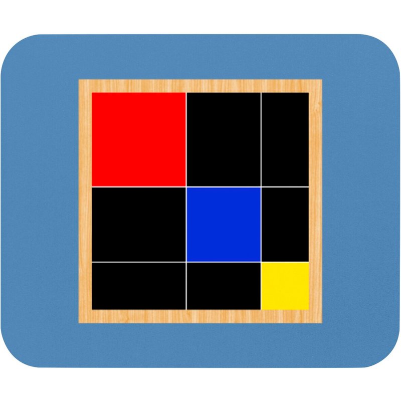 Montessori Material Trinomial Cube Mouse Pad — Mouse Pads & Desk Mats