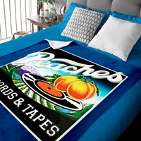 Peaches Records and Tapes Baby Blanket - Defunct Logo — Baby Blankets