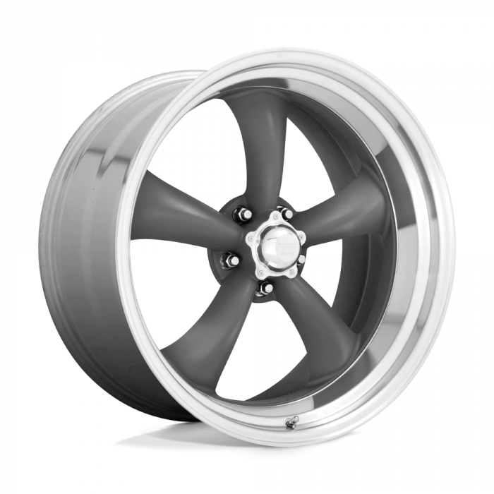 American Racing Vintage VN215 Classic Torq Thrust II MAG Gray Wheels 16x8 5x120.65 BP — Wheels & Rims