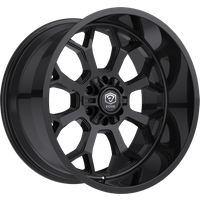 Roues Edge Off Road 301B Noir Brillant - 22x12 - 6x135 -44 Décalage