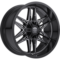 Edge Off Road Wheels 303BM Gloss Black Milled 20x10 -19 Offset — Wheels & Rims
