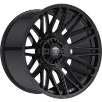 Jantes Edge Off Road 306B Noire Brillante - 22x10 - Motif de 8x180