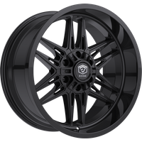 Roues Edge Off Road 303B Noir Brillant - 22x12 - 6x135 -44 Offset — Roues et jantes