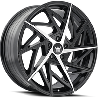Roues Mazzi 377 Freestyle Noir Brillant Usiné - 20x8.5 - 5x108
