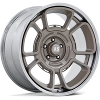 US Mag UC147 Flagstaff Pewter Wheel with Chrome Lip - 20x10 — Wheels & Rims