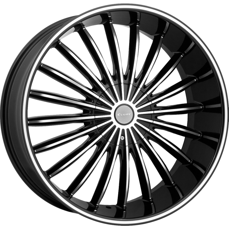 Roues Elure 34 Machined Black - 22x8 - Motif de boulon 5x114.3 — Roues et jantes