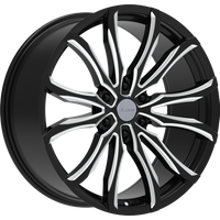 Roues Elure 52 Noires et Moulées - 22x9.5 - 6x139.7 - 24 Offset