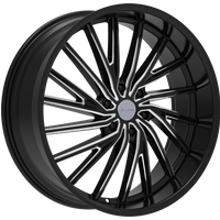 Roues Elure 54 Noires et Moulées - 24x9.5 - Motif de Boulons 6x139.7
