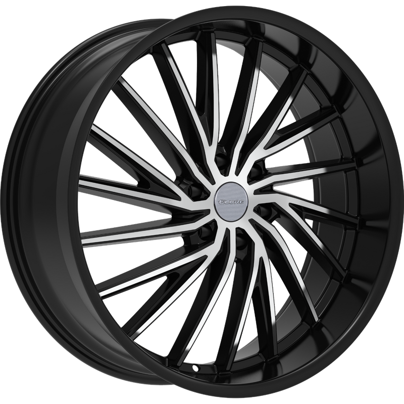 Roues Elure 54 Machined Black - 24x9.5 - Motif de boulon 6x139.7 — Roues et jantes