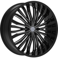 Roues Elure 55 Noires et Moulées - 26x10 - Motif de boulons 6x139.7