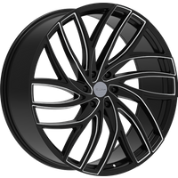 Roues Elure 56 Noires et Moulées - 26x10 - Motif de Boulon 6x139.7