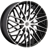 Roues Massiv 925 Noir Machiné - 22x9 - 5x112 - 40 Offset — Roues et jantes