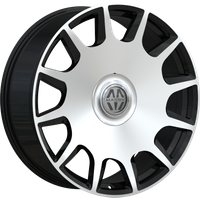 Roues Massiv 927 Noir Machiné 22x9 5x112 Motif de Boulon 40 Décalage