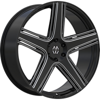 Massiv 926 Black Machined Wheels - 22x9 - 5x115 - 15 Offset