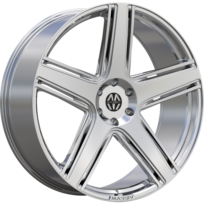 Massiv 926 Chrome Wheels - 22x9 Size, 5x115 Bolt Pattern, 15 Offset — Wheels & Rims