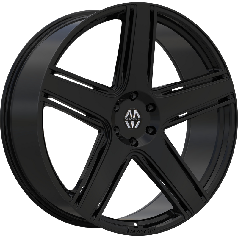 Massiv Wheel 926 Gloss Black - 24x9 - 6x139.7 Bolt Pattern — Wheels & Rims