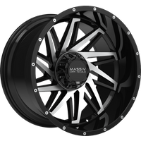 Massiv Off-Road OR3 Machined Black Wheels - 20x10 -5x127 Bolt Pattern