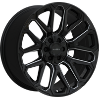 Massiv Off-Road OR5 Black and Milled Wheel - 20x9 - 5x127 -12 Offset