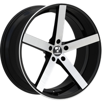 Ravetti M1 Black Brushed Wheels - 20x10 - 5x114.3 Bolt Pattern
