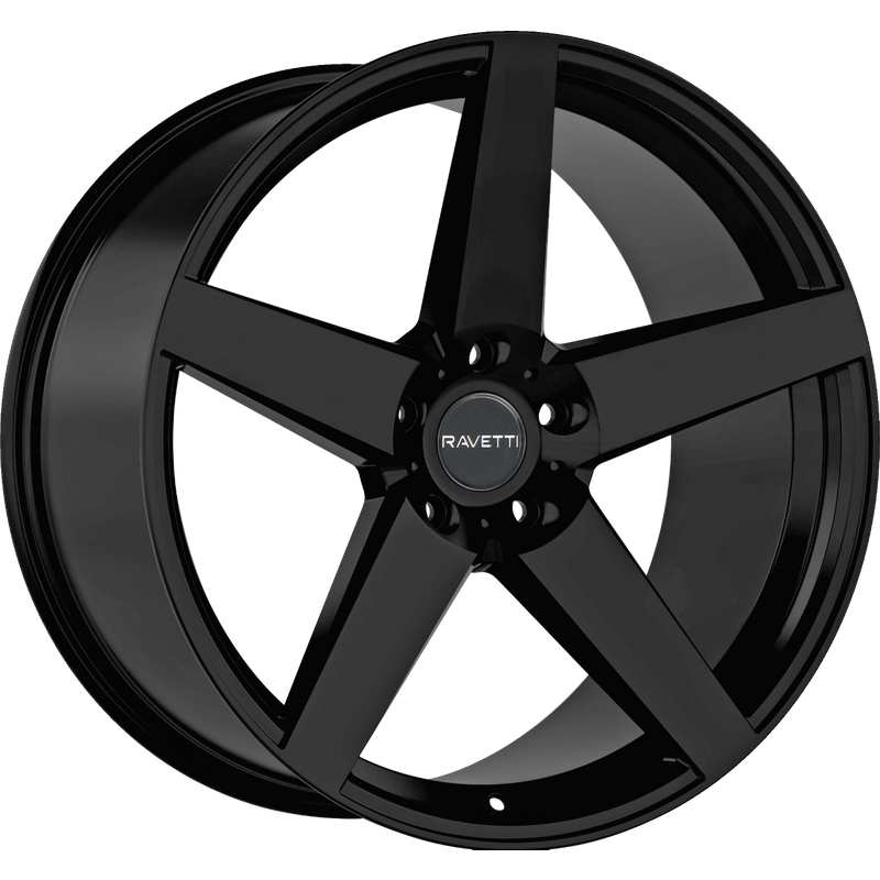 Ravetti M13 Gloss Black Wheels - 20x10 - 5x115 Bolt Pattern — Wheels & Rims