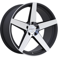 Ravetti M13 Satin Black Machined Wheels - 20x10 - 5x115 - 25 Offset