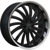 Ravetti M15 Gloss Black Stainless Lip Wheel - 22x9 - 5x115 — Wheels & Rims