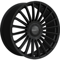 Roues Ravetti M17 Noir Brillant - 22x9 - Motif de Boulons 5x114.3 — Roues et jantes