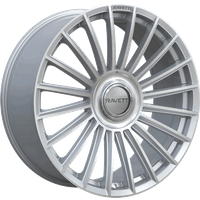 Ravetti M17 Silver Brushed Wheels - 22x9 - 5x114.3 Bolt Pattern