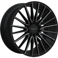 Ravetti M18 Black and Milled Wheels - 17x7.5 - 5x114.3 - 38 Offset — Wheels & Rims