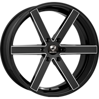Roues Ravetti M3 Noires et Fraisées - 26x10 - Motif de Boulons 6x135 — Roues et jantes