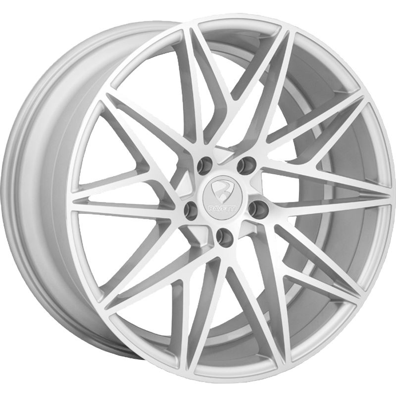 Ravetti M5 Silver Machined Wheels - 20x8.5 - 5x114.3 - 38 Offset — Wheels & Rims