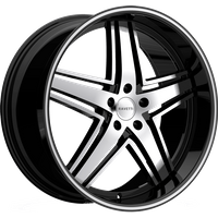 Ravetti M6 Black Machined Wheels - 20x10 - 5x115 Bolt Pattern — Wheels & Rims