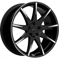 Ravetti M9 Black Machined Wheels - 20x8.5 - 5x114.3 - 35 Offset