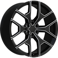 Eclipse Replica Wheel 288 Black and Milled - 22x9.5 - 6x139.7