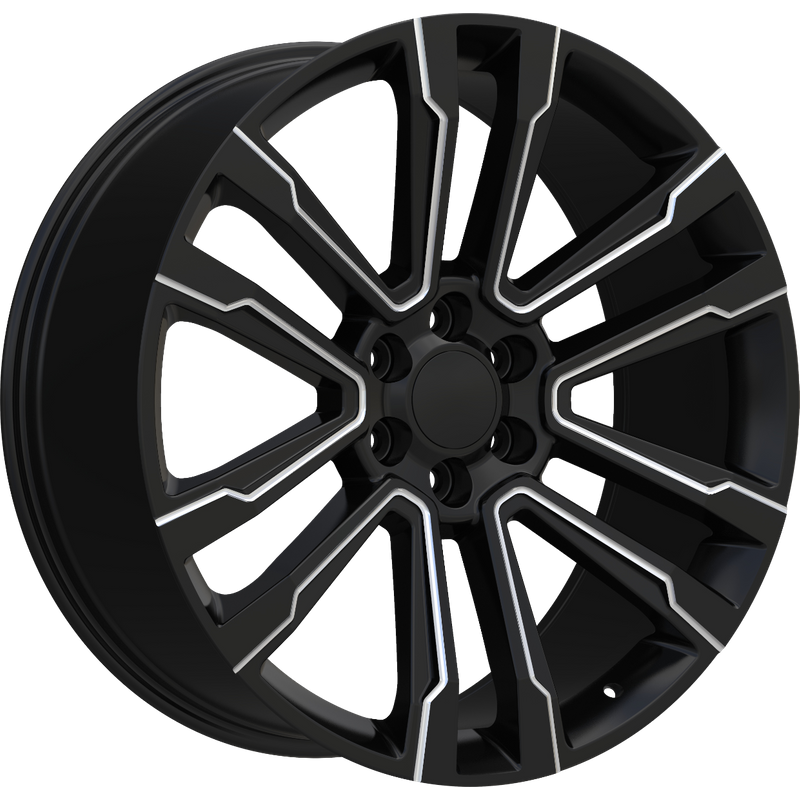 Roue Eclipse Replica 328 Noire et Moulée - 24x10 - 6x139.7 — Roues et jantes