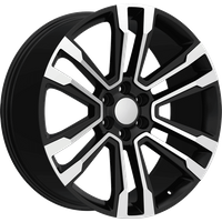Eclipse Replica 328 Black Machined Wheel - 24x10 - 6x139.7 - 25 Offset