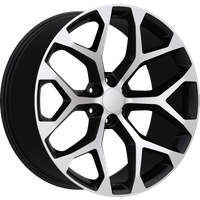 Eclipse Replica Wheel 348 Black Machined 22x9.5 6x139.7 30 Offset