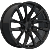 Roue Eclipse Replica 205 Noir Brillant - 22x9 - Motif de Boulons 6x139.7 — Roues et jantes