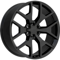 Roue Eclipse Replica 288 Noir Brillant - 20x9 - 6x139.7 - 22 Offset — Roues et jantes