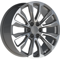 Roues Eclipse Replica 204 Gunmetal Machined 22x9 6x139.7 Offset 28