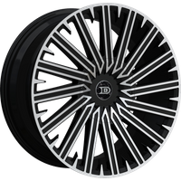 Roues Drastic DS10 Noir Machiné - 20x8.5 - 5x114.3 - Dégagement 35 — Roues et jantes
