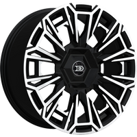 Roues Drastic DS12 Noir Usiné - 20x8.5 - 5x114.3 - Déport 35