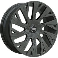 Roues Drastic DS13 Noires - 20x8.5 - Motif de boulons 5x114.3 — Roues et jantes