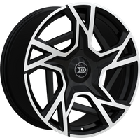Roues Drastic DS7 Noir Usiné - 20x8.5 - 5x114.3 - 35 Offset — Roues et jantes