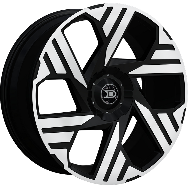 Roues Drastic DS8 Noir Usiné - 20x8.5 - 5x114.3 - 35 Offset — Roues et jantes