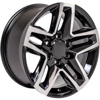 OE CV34 Black Machined Wheels - 18x8.5 - 6x139.7 Bolt Pattern — Wheels & Rims